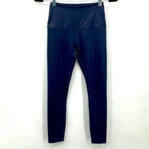 Beyond Yoga Lux High Waisted Leggings Shiny Blue Size XS